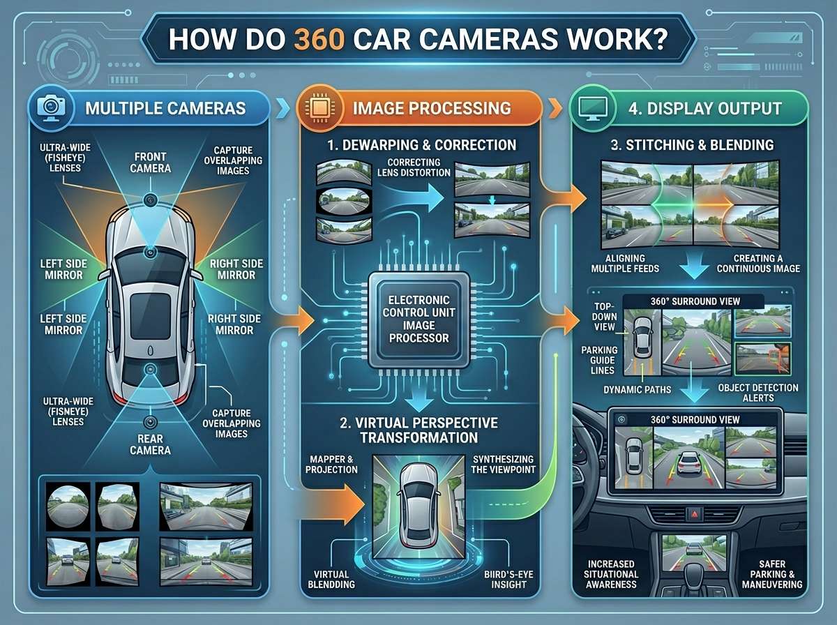 How Do 360 Car Cameras Work?