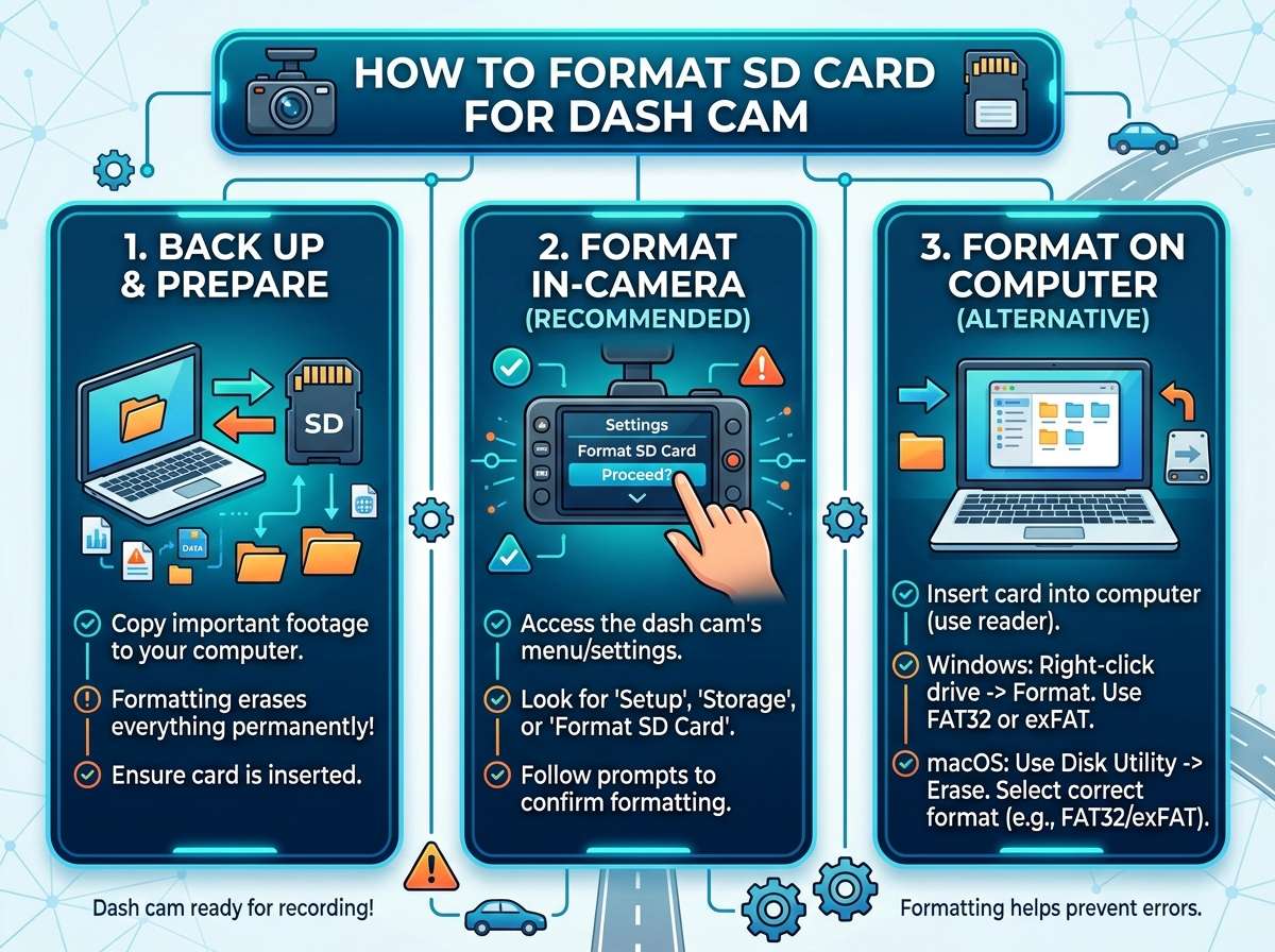 How to Format an SD Card for Your Dash Cam