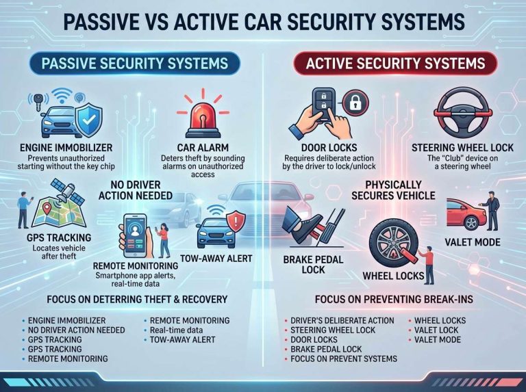 Passive vs Active Car Security Systems
