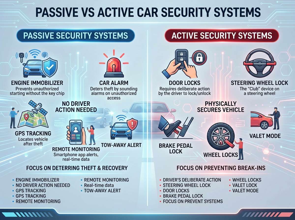 Passive vs Active Car Security Systems