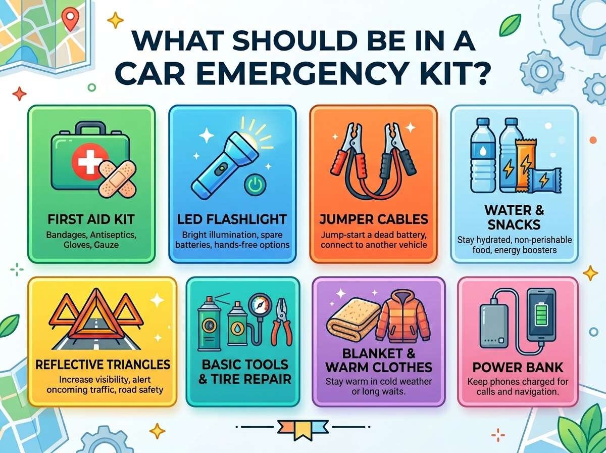 What Should Be in a Car Emergency Kit