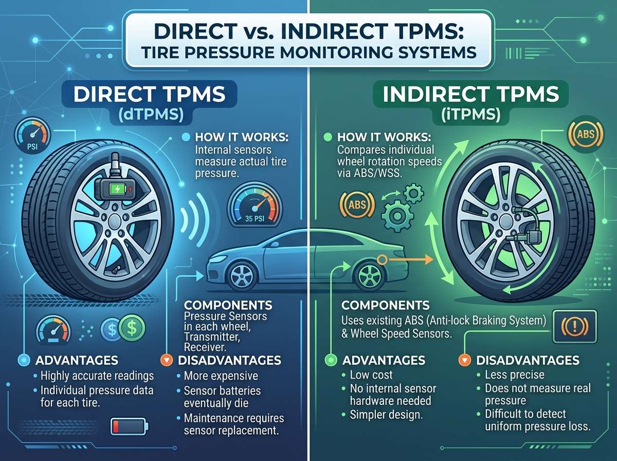 Direct vs Indirect TPMS