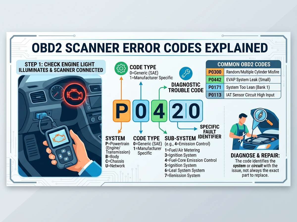 OBD2 Scanner Error Codes Explained