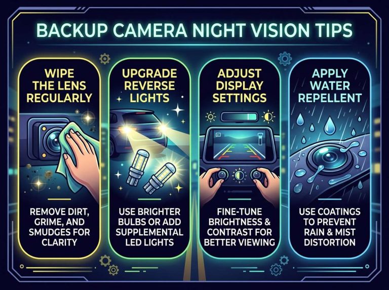 backup camera night vision tips