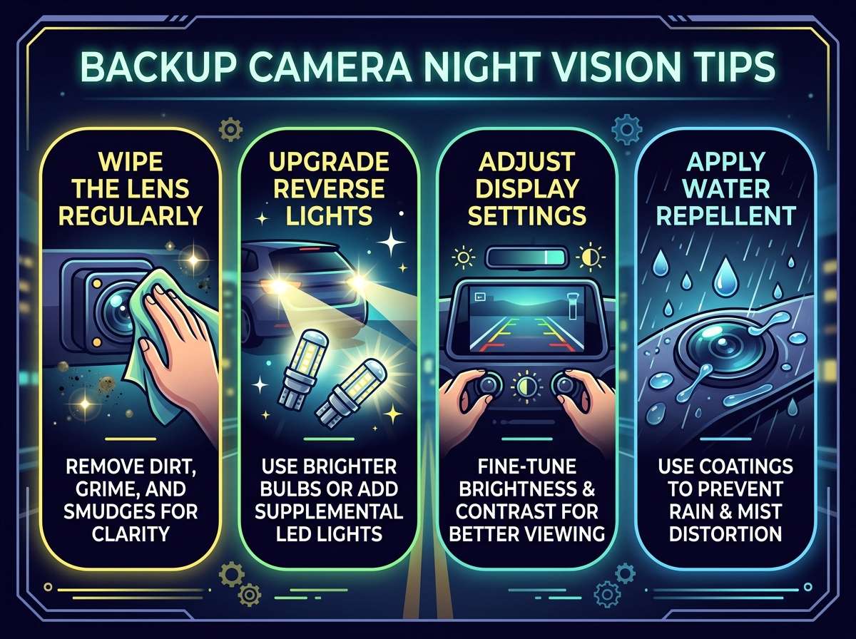 backup camera night vision tips